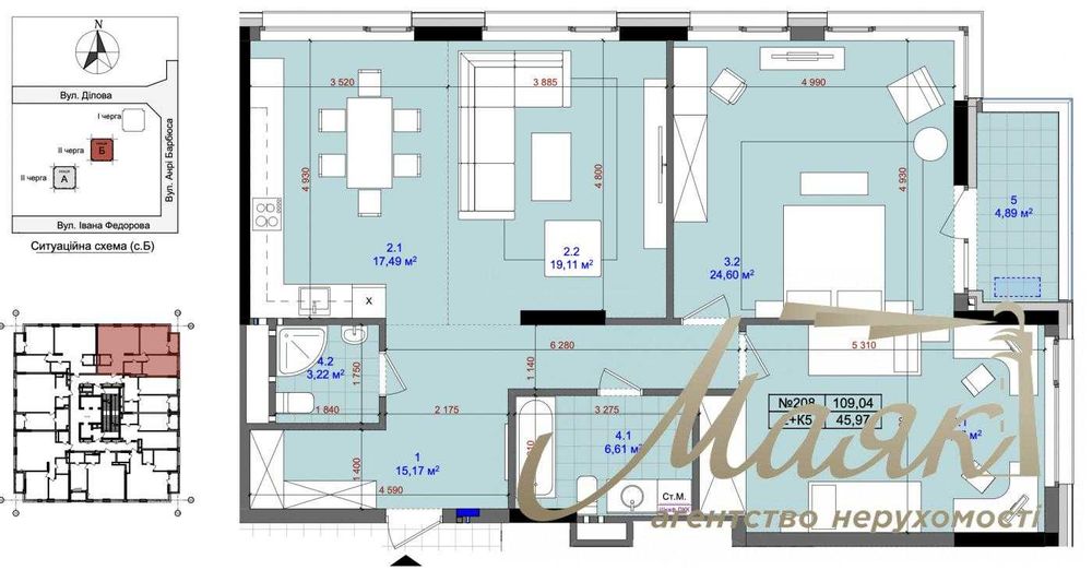 3-rooms apartment apartment by the address st. Delovaya (area 110 m²) - Atlanta.ua - photo 2