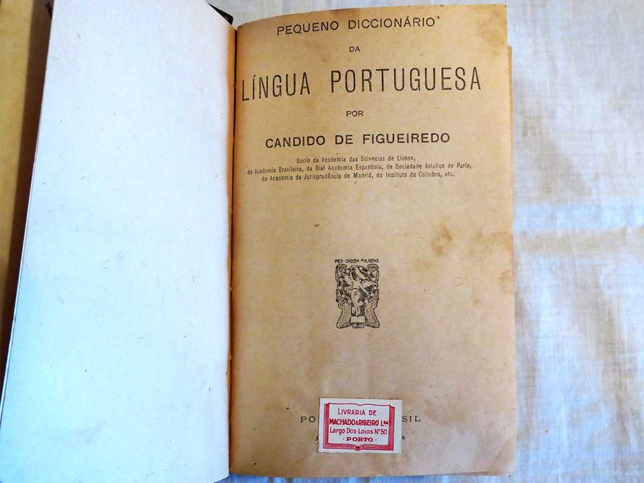 Pequeno Diccionario da Língua Portuguesa – Cândido de Figueiredo