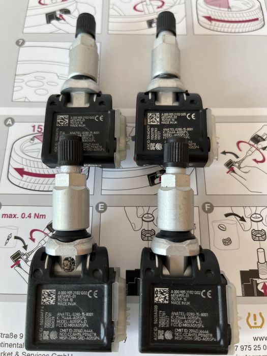 Датчики тиску шин Mercedes Benz W164.W166.W212.W204.W205.