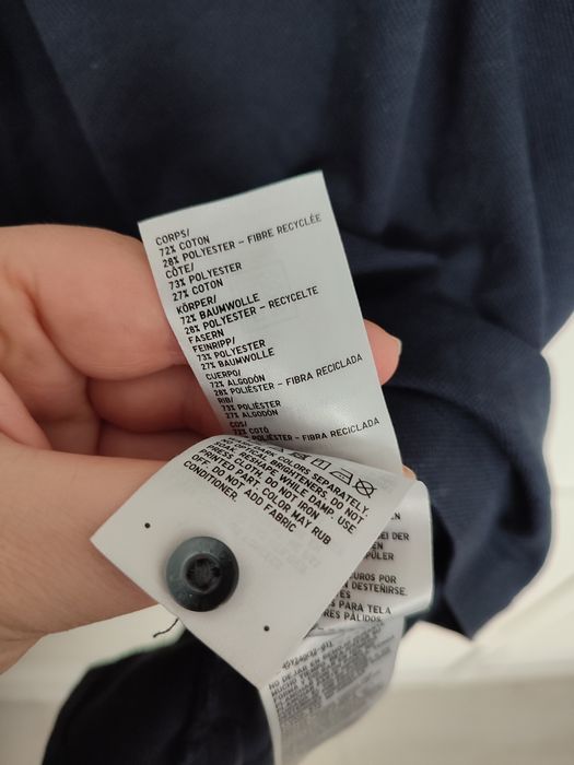 Uniqlo L granatowa koszulka polo