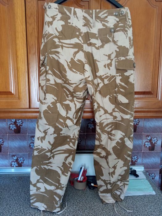 Calças militares camufladas DPM Deserto do Exército britânico Ripstop militar