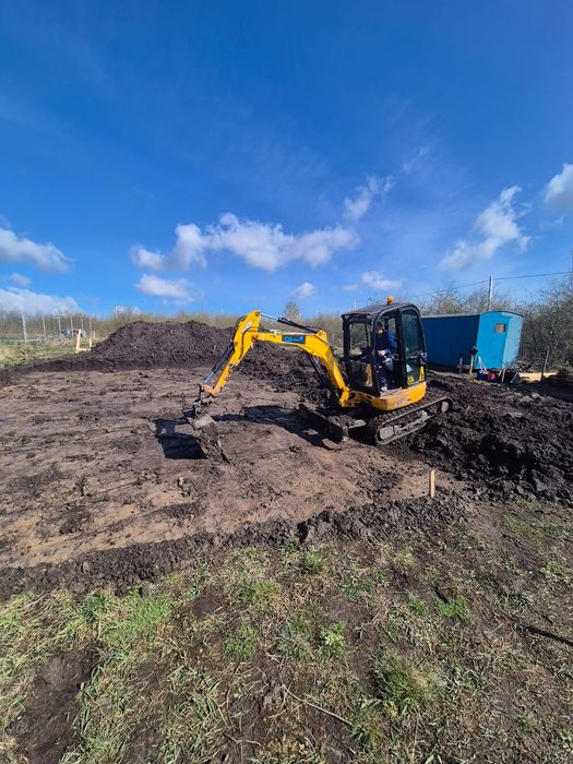 Оренда міні-екскаватора jcb8030, послуги екскаватора, земляні роботи, фото 4