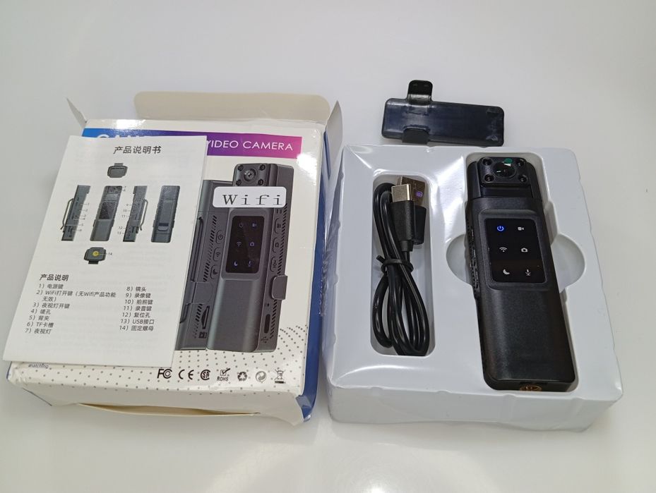 ‼️ Нагрудная Боди-Камера (ПОВОРОТНАЯ)  Видеорегистратор Боді камера ‼️