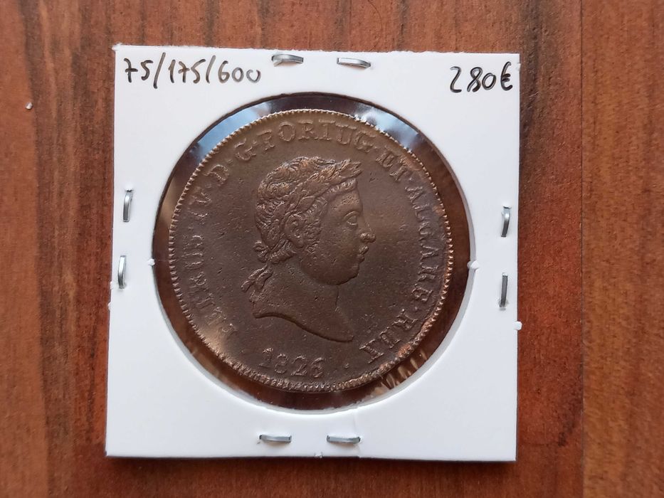 Moeda Pataco 1826 D. Pedro IV - MBC+