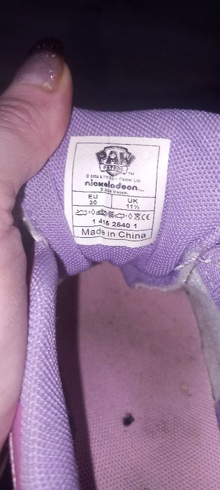 Buty " psi patrol" dla dziewczynki rozmiar 30