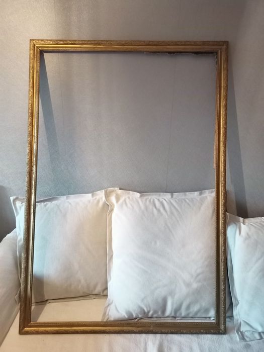 Stara rama do obrazu lustra duża 126 x 87,5 cm warto !!!