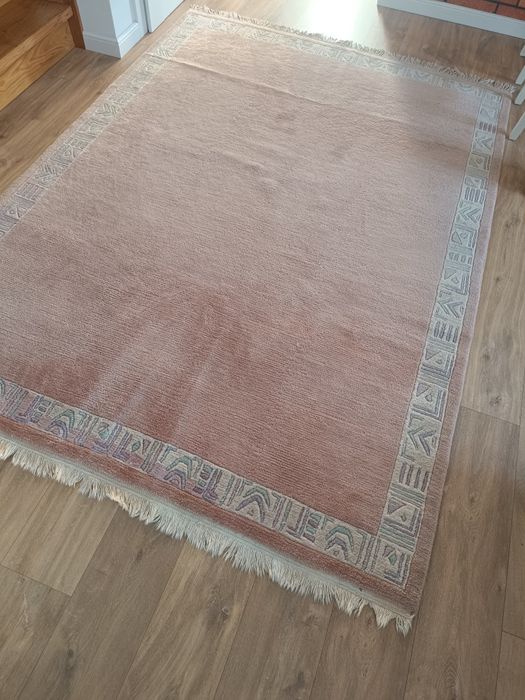 Piekny dywan wełniany ręcznie tkany Nepal 173 × 245 cm