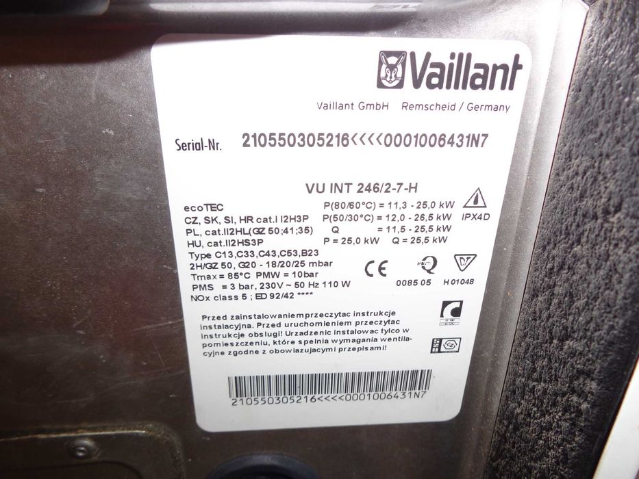 Piec Gazowy Vailant eco tec