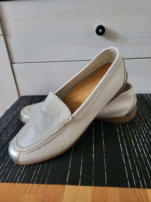 Nowe skórzane mokasyny damskie Gabor skóra naturalna abor r.39 skóra n