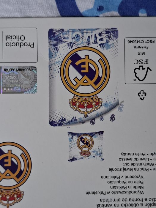 Pościel Real Madrid wzor 2 160 x 200 cm