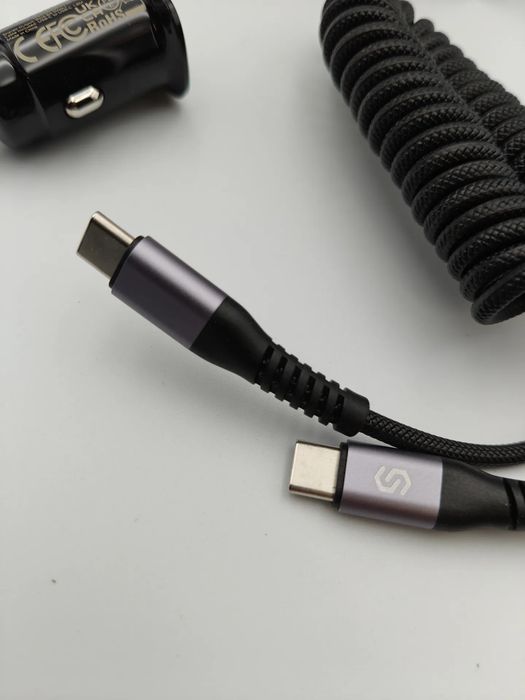 Ładowarka samochodowa 60 w usb typ c - usb typ c syncwire sw-xc769