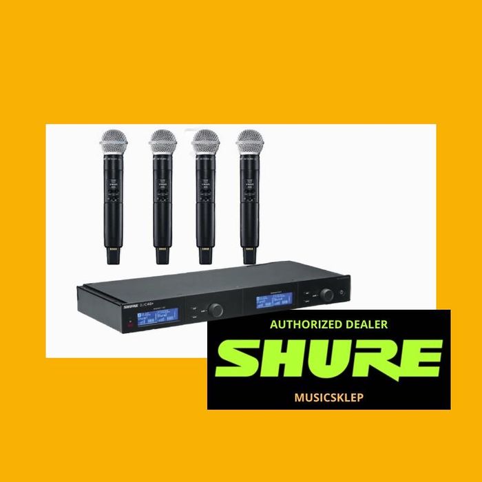SHURE SLXD4Q+ odbiornik 4 kanały 4 x Beta58
