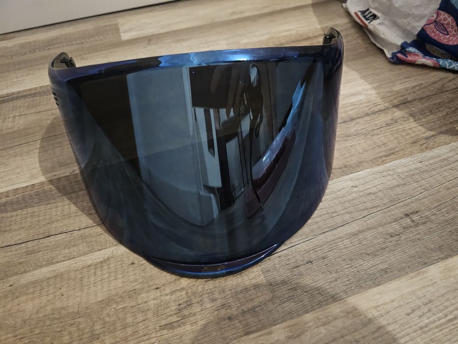 Viseira espelhada azul para capacete (modelo FF-MHR75 / V8)