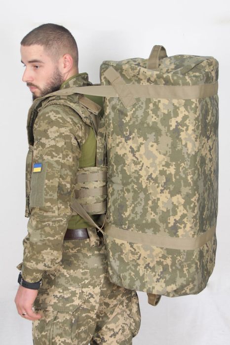 Баул на 105 літрів  військовий піксель або олива