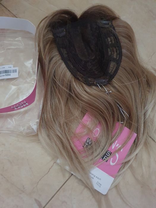 Topper treska ombre blond z brązem syntetyczny