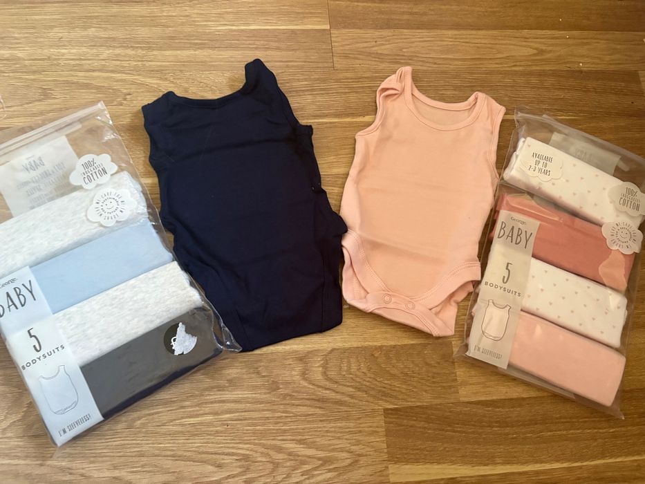 Новые нові дитячі боді George бодики для новонароджених 0-3 поштучно