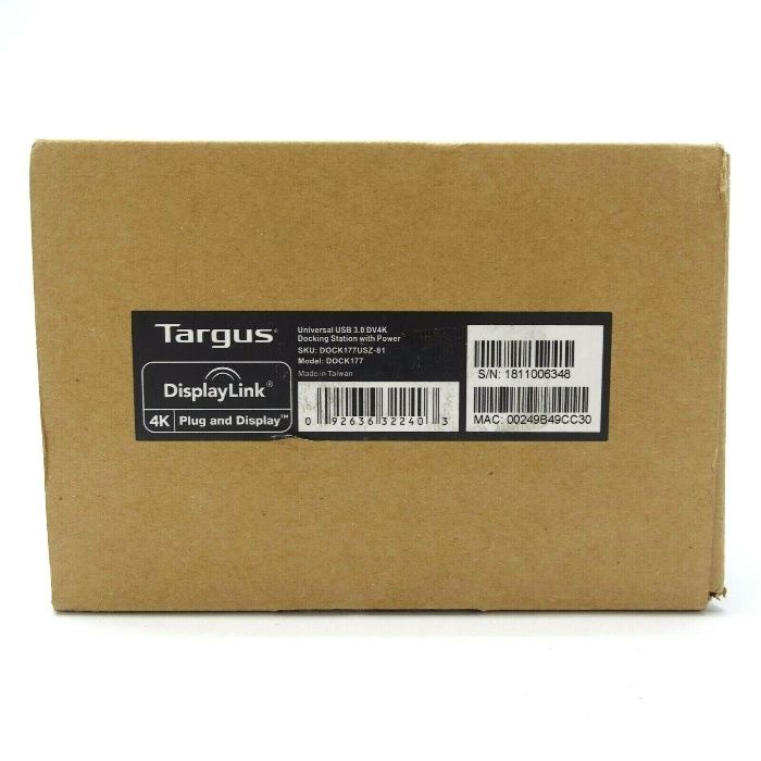 Stacja Dokująca 4K Targus Universal USB 3.0 DV4K
