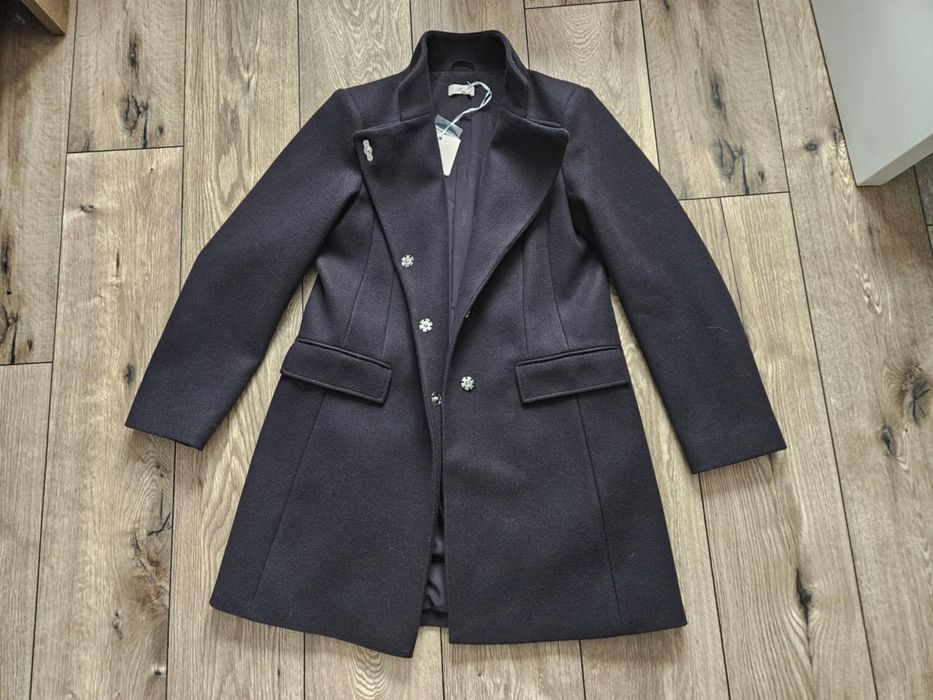 Liu Jo płaszcz z domieszką wełny damski w rozmiarze 36