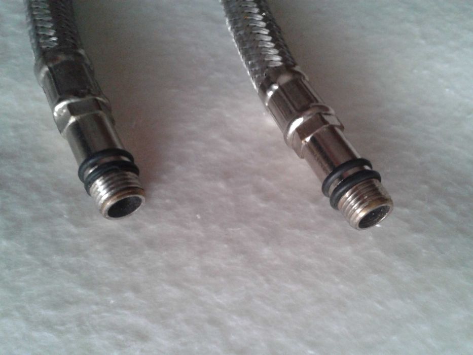 2 BICHAS/tubos de água flexível aço inox p.torneira NOVAS+oferta