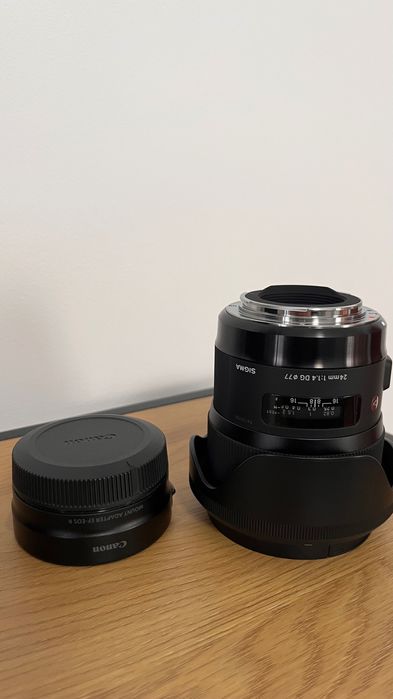 Sigma 24mm 1.4 DG ART + Adaptador Canon EF