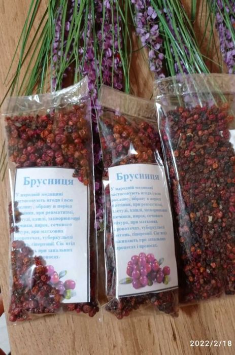 Брусниця, Чорниця, Журавлина