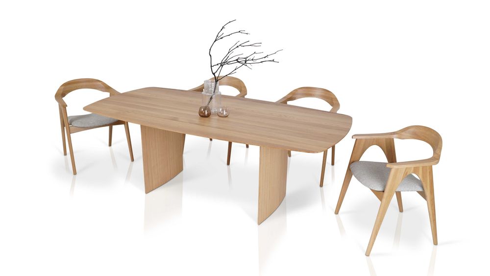 Stół dębowy ESSENZA 200 x 100cm lite drewno beczka slim naturalny dąb stół premium