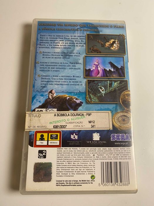The Golden Compass PSP CIB Complete Tested PAL SEGA