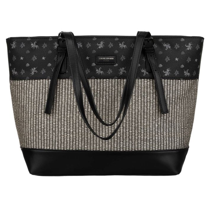 duża shopperka damska na regulowanych uchwytach - david jones