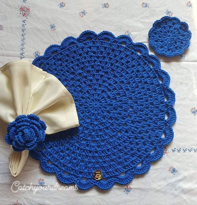 Jogo americano crochet / sousplat