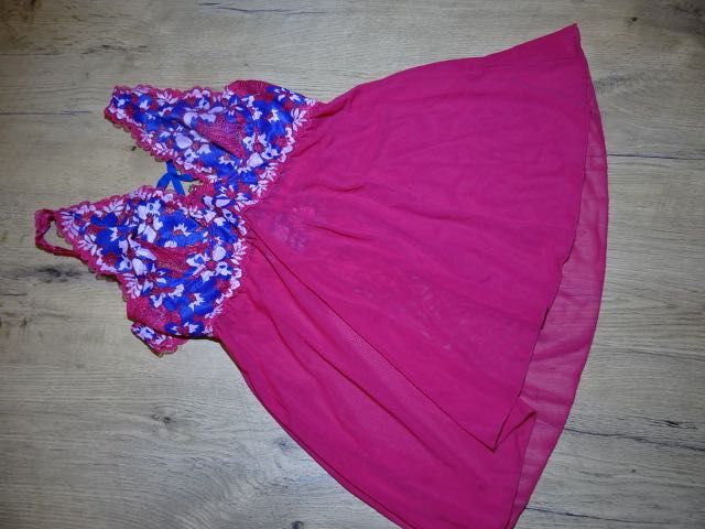 Lovehoney koszulka śliczna róż koronka i tiul S