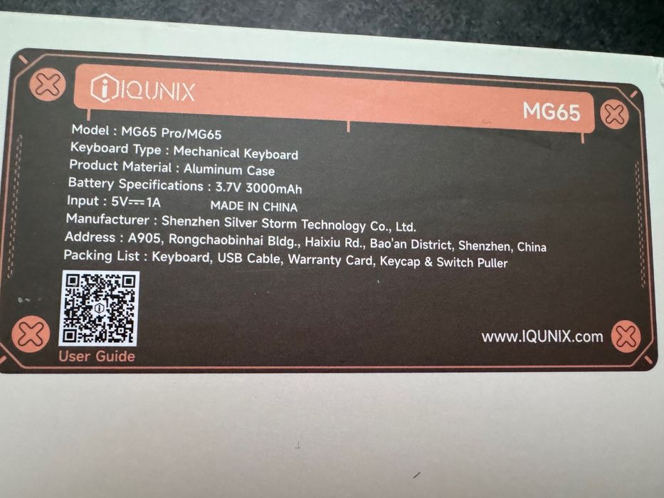 IQUNIX MG75 – bezprzewodowa mechaniczna klawiatura 75% | stan idealny