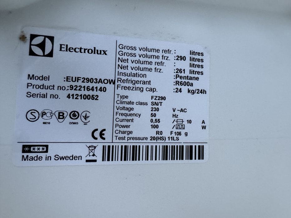 Zamrażarka Elektrolux