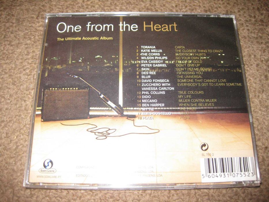 CD "One From The Heart: The Ultimate Acoustic Album" Portes Grátis!