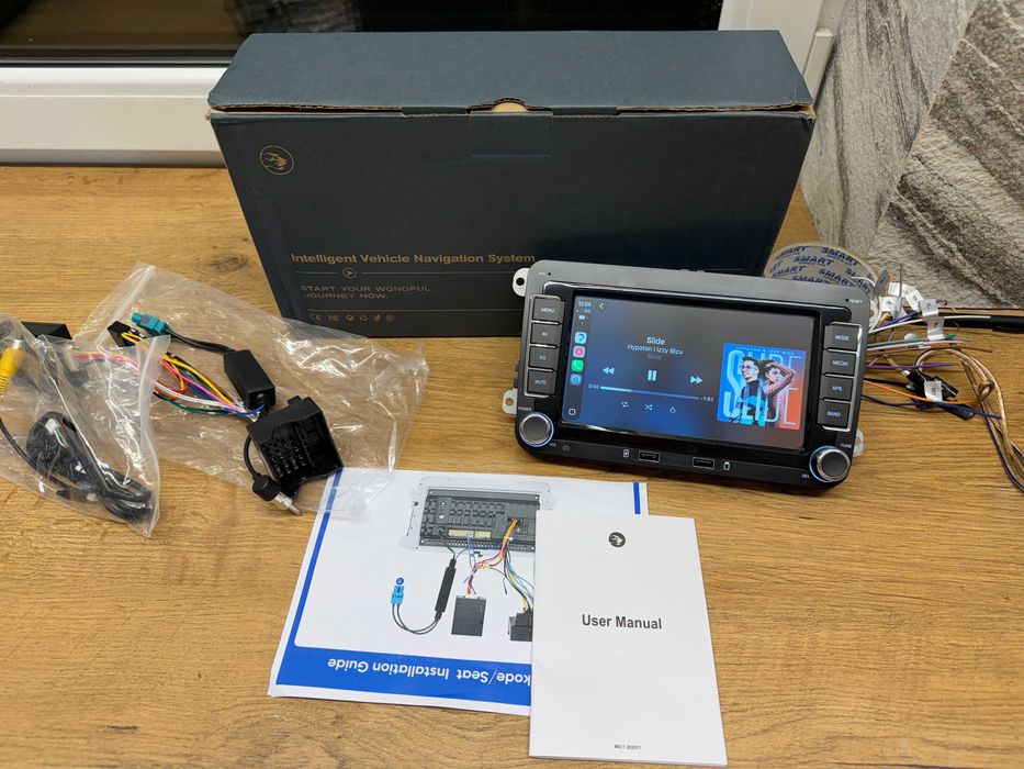 radio z bezprzewodowym carplay ,android auto vw passat,skoda,golf,caddy