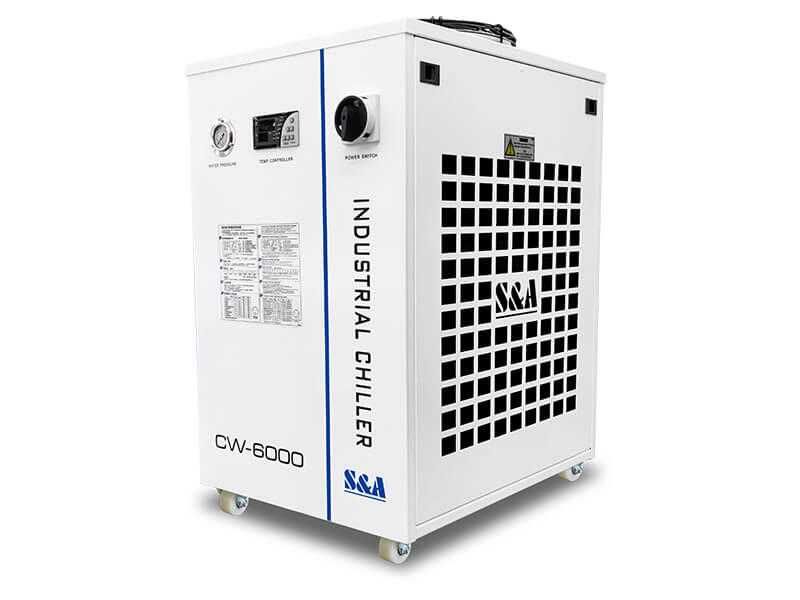 Чиллер S&A CW-6000AN — промышленный охладитель воды 3,0 кВт по холоду, новый, со склада!