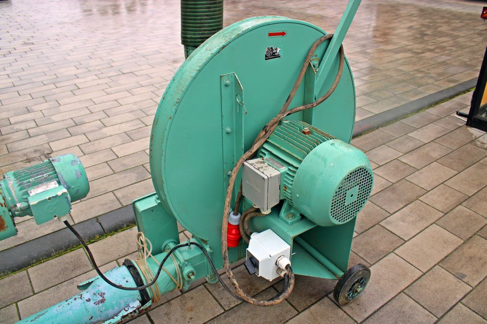 Dmuchawa do zboża 7,5 kW Duża Dmuchawa ssąco tłocząca KOMPLET RURY