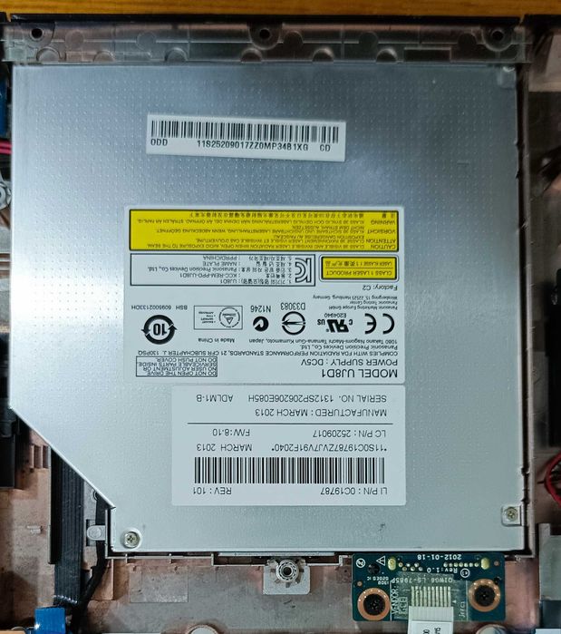 Оптический привод DVD-RW модель UJ8D1 для ноутбука lenovo