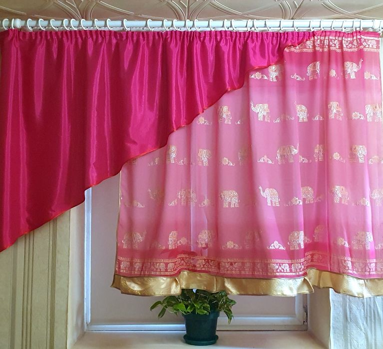 Штора занавеска тюль на кухню ламбрекен