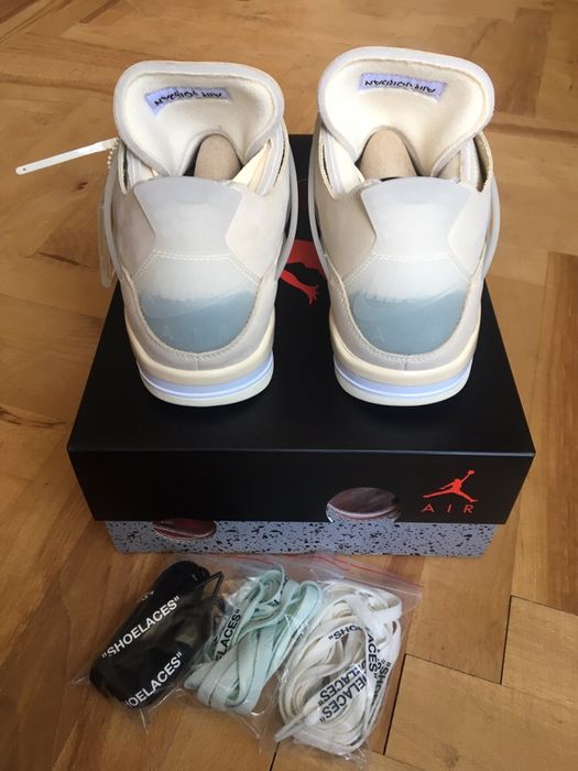 NIKE AIR JORDAN 4 RETRO SP X OFF WHITE rozm. 44.5 (CV9388 - 100)