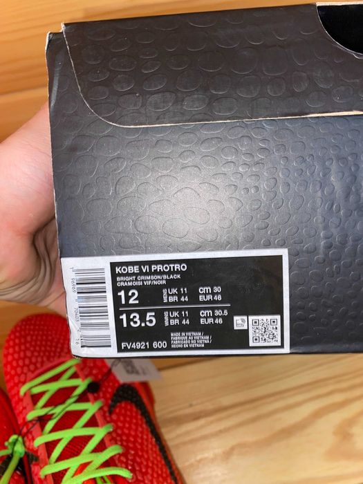 Buty do koszykówki Nike Kobe 6 Protro Reverse Grinch 46
