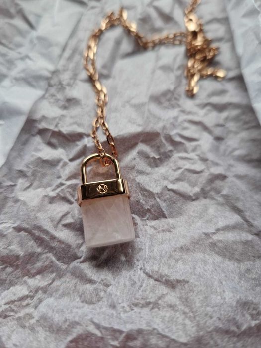 Colar promo Lock Rose Quartz