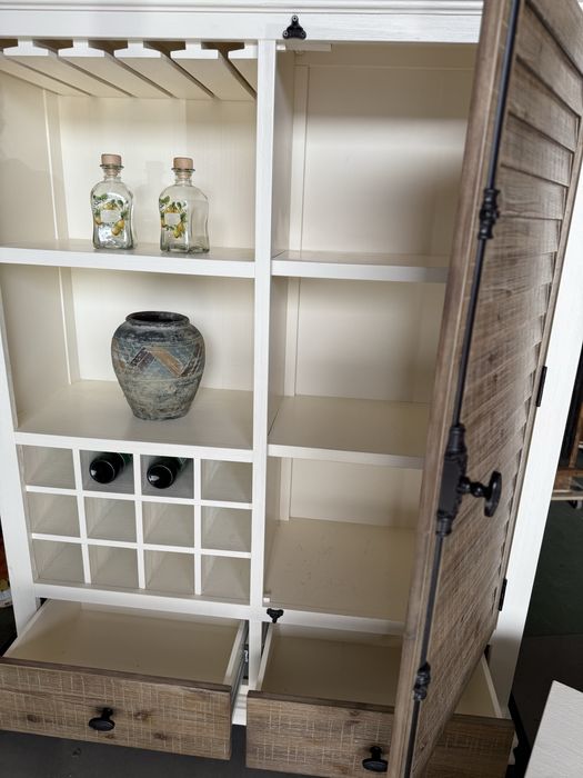 RUSTYKALNY shuttersy zestaw drewniany do salonu cottage farmhouse