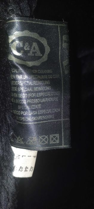 Kożuszek marki C&A z naturalnej skóry zamszowej (ircha)OBNIŻKA CENY