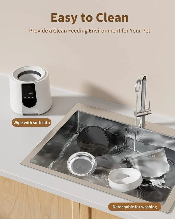 PUPPY KITTY Automat do karmy dla kotów i psów, Wi-Fi 2,4 G