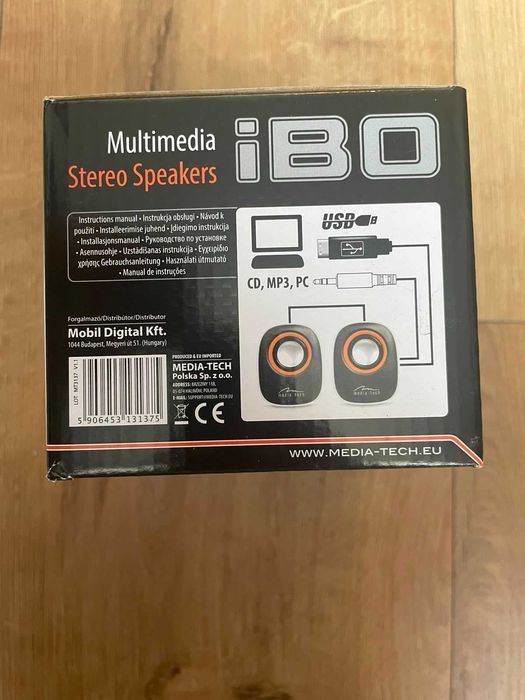 Głośniki stereo do komputera / laptopa Media-Tech MT3137 USB NOWE