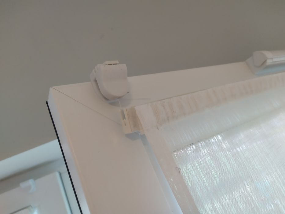 Biała roleta firankowa / firanki, rolety wewnętrzne