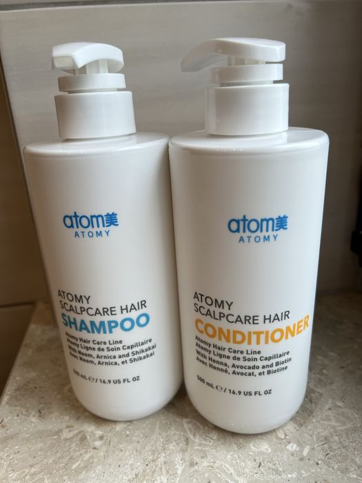 Zestaw szampon i odżywka z Atomy