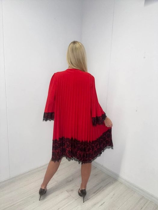 Piękna sukienka plisowana dwa kolory paparazzi fashion