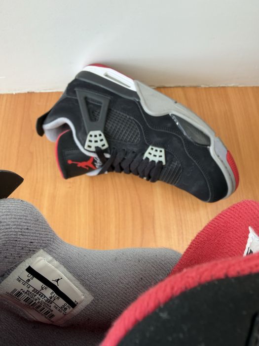 Кроссовки Nike Air Jordan 4 Retro размер 41 оригинал мужские чёрные джордан спортивные