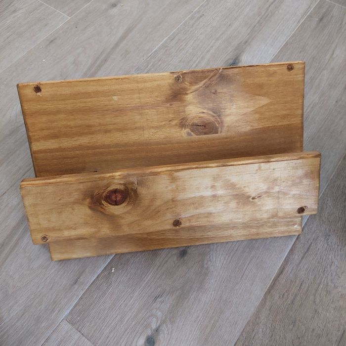 Mesa apoio de sofa rustico